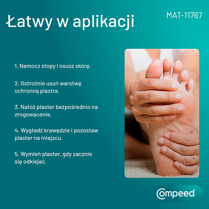Compeed, plastry na zrogowacenia na podeszwach, 6 sztuk  - Dorosły