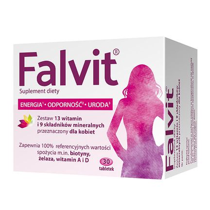 Falvit, witaminy i minerały dla kobiet, 30 tabletek - zdjęcie produktu