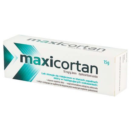 Maxicortan 10 mg/g, krem, 15 g - PRODUKT LECZNICZY NIEREFUNDOWANY OTC