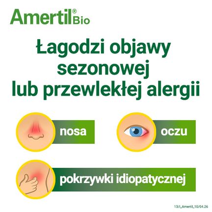 Amertil Bio 10 mg, 10 tabletek powlekanych - BIOFARM