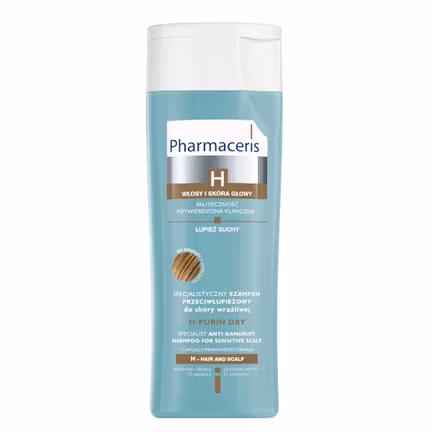 Pharmaceris H Purin Dry, specjalistyczny szampon przeciwłupieżowy do skóry wrażliwej, łupież suchy, 250 ml - zdjęcie produktu