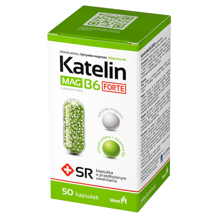 Katelin Mag B6 Forte, 50 kapsułek - SUPLEMENT DIETY