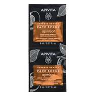 Apivita Express Beauty Delikatnie złuszczający peeling do twarzy Morela, 2 x 8 ml