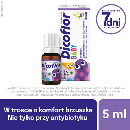Dicoflor baby, krople, 5 ml - KROPLE