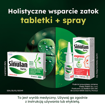 Sinulan Forte, 30 tabletek - Uzupełniające dietę, Wspierające