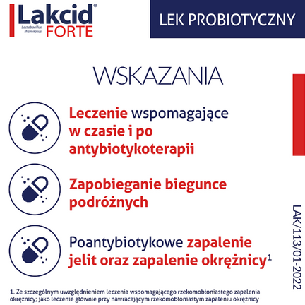 Lakcid Forte, 10 kapsułek - POLPHARMA