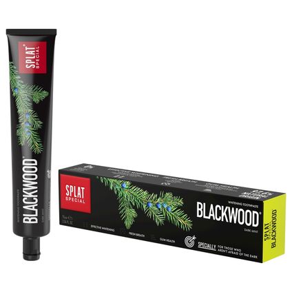 SPLAT Splat Special Blackwood, pasta do zębów wybielająca, bez fluoru, 75 ml — Inhaltsstoffe i ocena