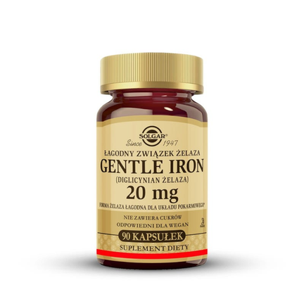 Solgar Gentle Iron, kapsułki, 90 sztuk - zdjęcie produktu