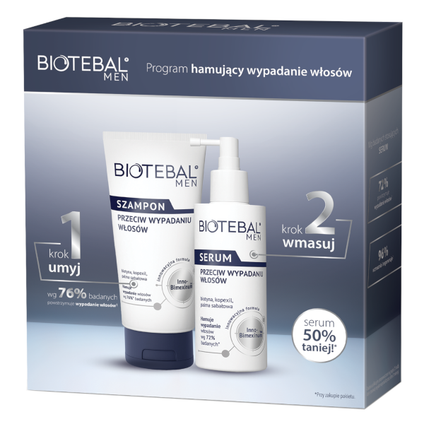 POLPHARMA Biotebal MEN, szampon 150 ml + serum 100 ml — Składniki i ocena