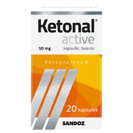 Ketonal Active, 50 mg, 20 kapsułek twardych