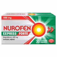 Nurofen Express Forte 400 mg, na ból i gorączkę, 30 kapsułek miękkich