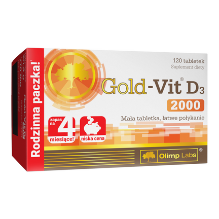 Gold-Vit D3 2000, 120 tabletek - zdjęcie produktu
