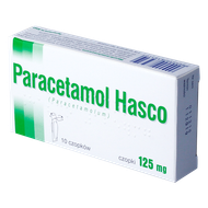 Paracetamol Hasco 125 mg, 10 czopków