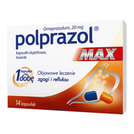 Polprazol Max, 20 mg, 14 kapsułek dojelitowe, twarde