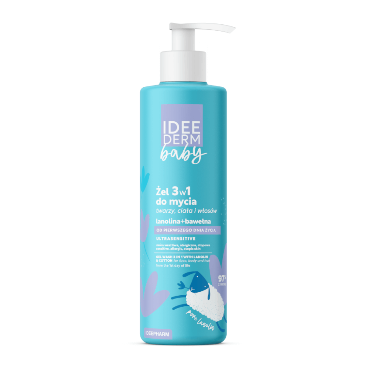 Idee Derm Baby, żel 3w1, 400 ml
