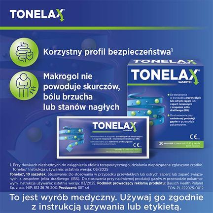 Tonelax, 10 saszetek