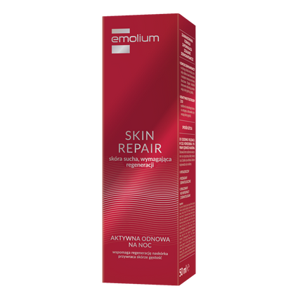 SANOFI AVENTIS Emolium Skin Repair, aktywna odnowa na noc, krem, 50 ml — Składniki i ocena