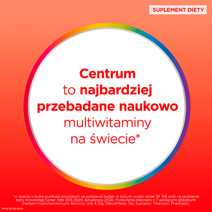 Centrum Vital Dorośli, 20 tabletek musujących  - Niedobór minerałów, Niedobór witamin