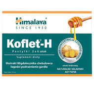 Koflet-H Himalaya, smak imbirowy, 12 tabletek do ssania