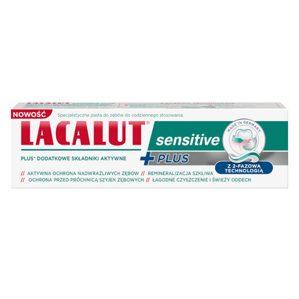 Pasta Lacalut Sensitive plus, 75 ml - zdjęcie produktu