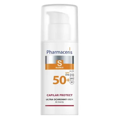 Pharmaceris S Capilar Protect, ochronny krem do twarzy dla skóry naczynkowej SPF 50+, 50 ml