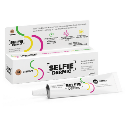 SOLPHARM SelfieDermi Krem kryjąco-matujący do twarzy, kolor ciemny, 20 ml — Inhaltsstoffe i ocena