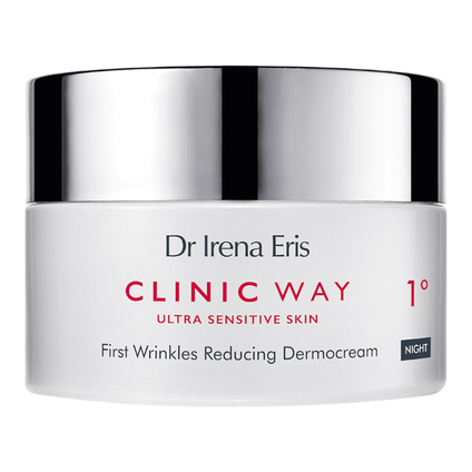DR IRENA ERIS S.A Dr Irena Eris Clinic Way, dermokrem redukujący pierwsze zmarszczki 1° na noc, 50 ml — Składniki i ocena