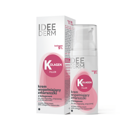 IDEEPHARM Idee Derm krem wypełniający zmarszczki z kolagenem 5%, 50 ml — Składniki i ocena