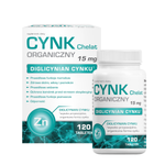 Cynk Chelat organiczny, 120 tabletek