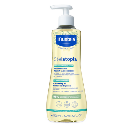 LABOR. EXPANSCIENCE Mustela Stelatopia Olejek myjący, 500 ml — Składniki i ocena