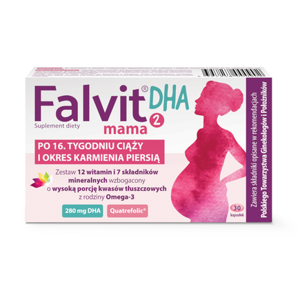Falvit Mama 2 DHA, 30 kapsułek - zdjęcie produktu