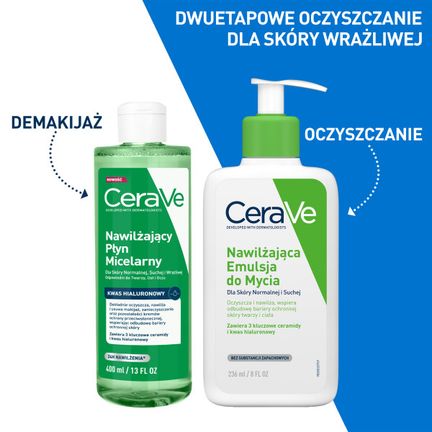 CeraVe, nawilżający płyn micelarny, 400 ml - PŁYN MICELARNY