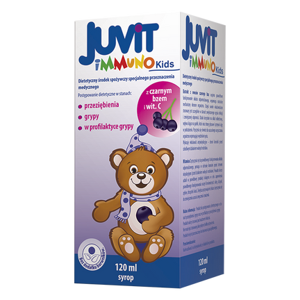 Juvit Immuno Kids, syrop, 120 ml - zdjęcie produktu