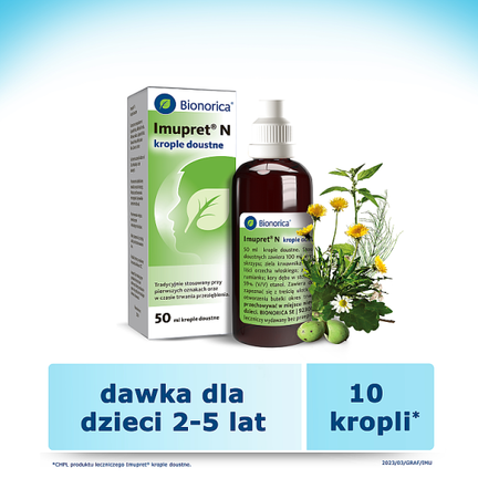 Imupret N, krople doustne, 50 ml - KROPLE