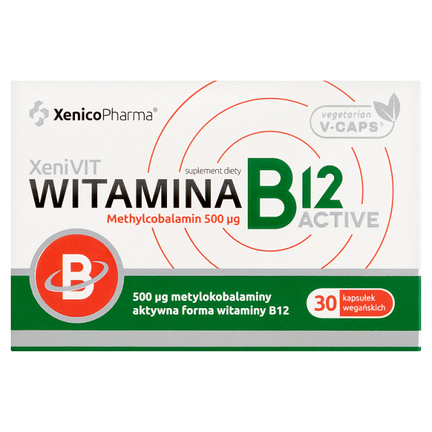 XeniVIT Witamina B12 Active, 30 kapsułek - SUPLEMENT DIETY