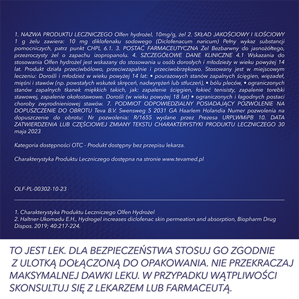 Olfen żel 1%, 50 g - ŻEL