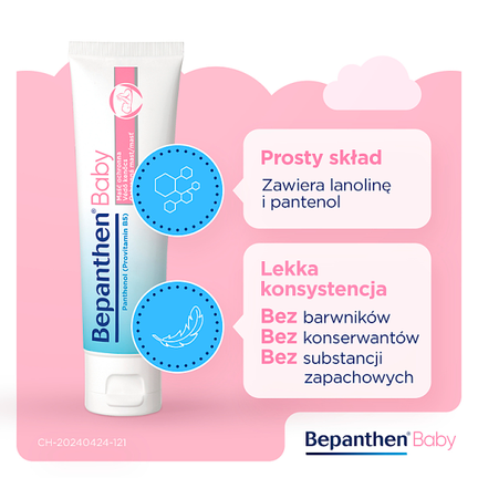 Bepanthen Baby, maść ochronna przeciw odparzeniom pieluszkowym, 100 g