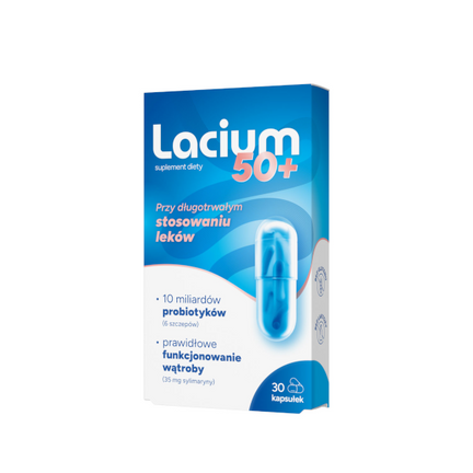 Lacium 50+, 30 kapsułek twardych - zdjęcie produktu