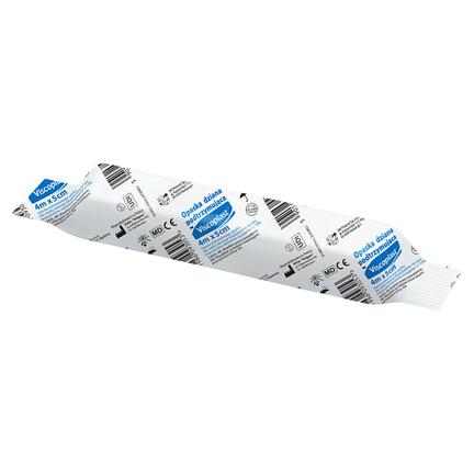 Viscoplast, opaska dziana podtrzymująca, 4 m x 5 cm, 1 sztuka - WYRÓB MEDYCZNY