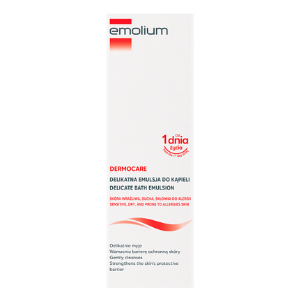 Emolium Dermocare, emulsja do kąpieli od 1. dnia życia, 200 ml - KOSMETYK
