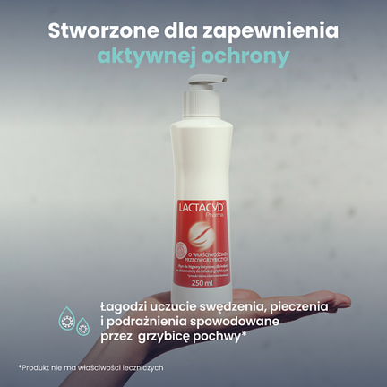 Lactacyd pharma płyn do higieny intymnej o właściwościach przeciwgrzybiczych, 250 ml - OMEGA PHARMA
