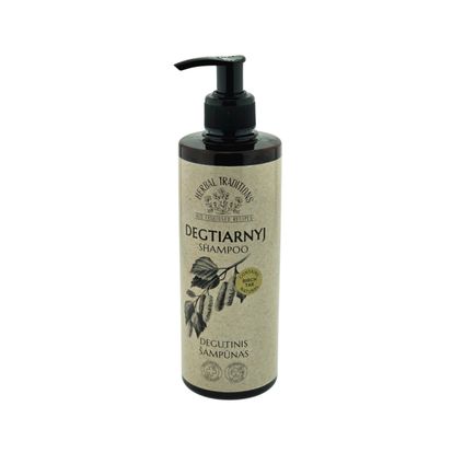 ELEVITA Herbal Traditions, szampon do włosów dziegciowy, 400 ml — Składniki i ocena