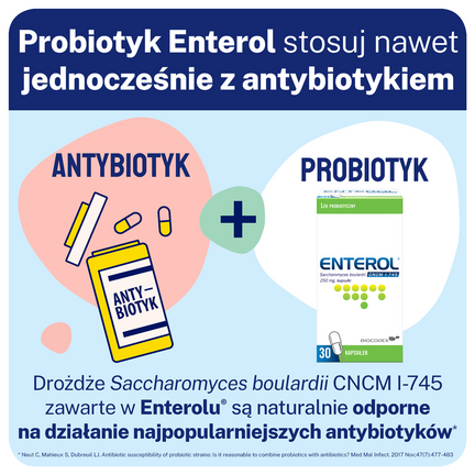Enterol, 250 mg, 30 kapsułek - BIOCODEX