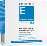 Emotopic, emolientowa kostka myjąca do twarzy i ciała, 100 g