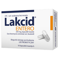 Lakcid Entero 250 mg, 10 kapsułek twardych