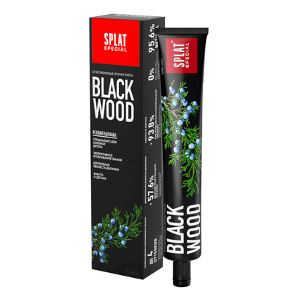 ATOS Splat Blackwood, pasta do zębów, 75 ml — Składniki i ocena