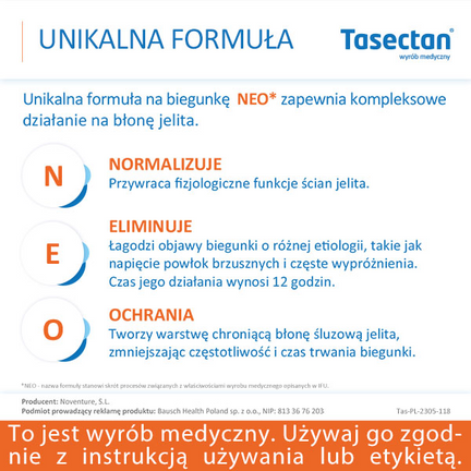 Tasectan 500 mg, 15 kapsułek - NOVINTETHICAL