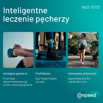 Compeed, plastry na pęcherze, wąskie, 6 sztuk - PLASTER