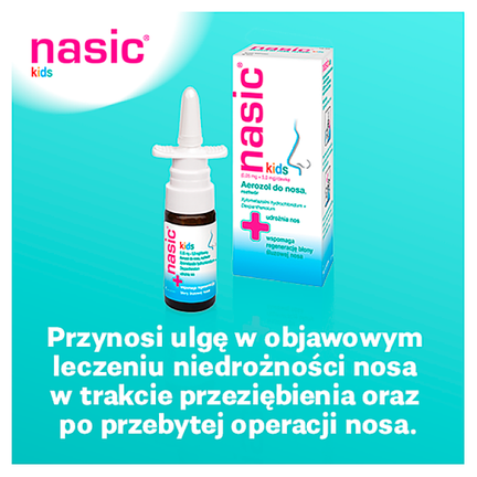 Nasic Kids, aerozol do nosa, 10 ml - KLOSTERFRAU