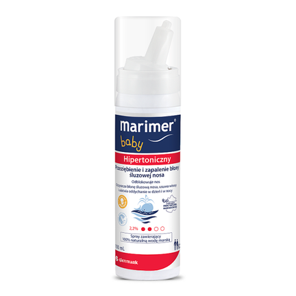 Marimer Baby, hipertoniczny spray do nosa, 100 ml - 3518646672910